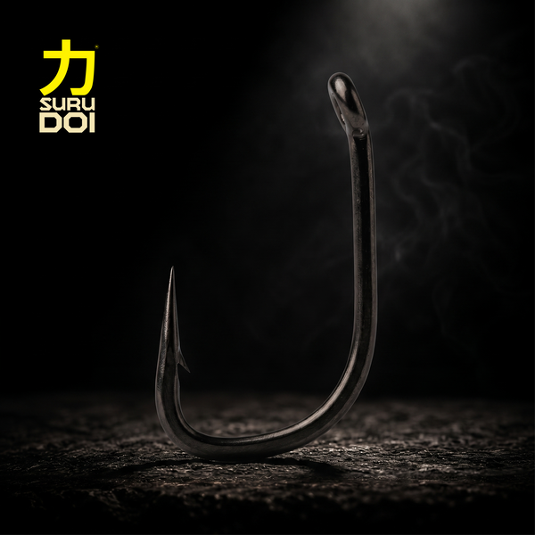 SURUDOI Falcon Grip | Long Shank Carp Hooks